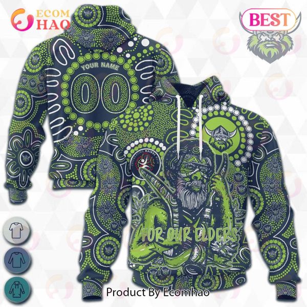 NRL Canberra Raiders Special NAIDOC Week Man Design 3D Hoodie