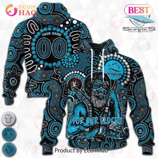 NRL Cronulla-Sutherland Sharks Special NAIDOC Week Man Design 3D Hoodie