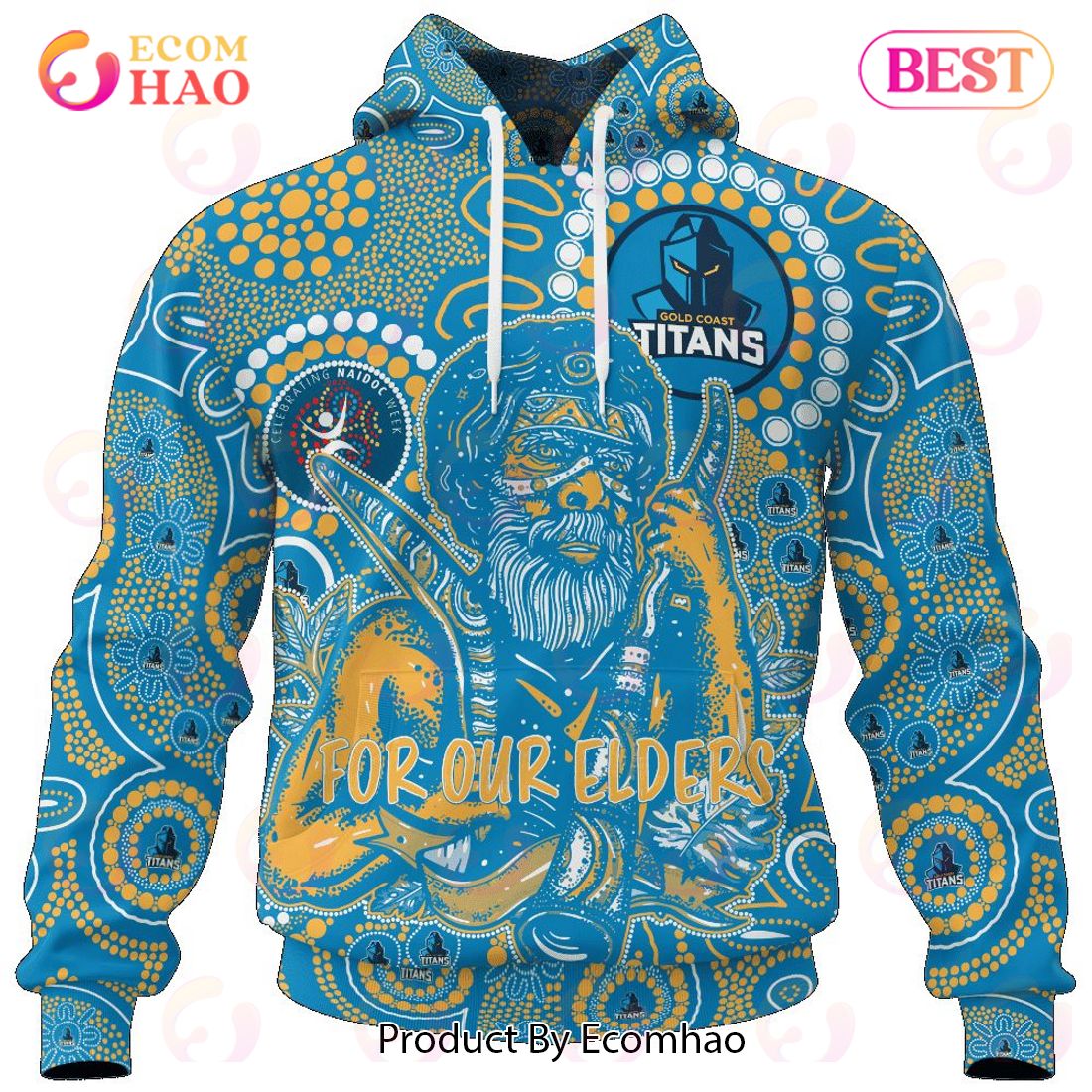 NRL North Queensland Cowboys Special NAIDOC Week Man Design 3D Hoodie