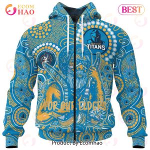 NRL Gold Coast Titans Special NAIDOC Week Man Design 3D Hoodie
