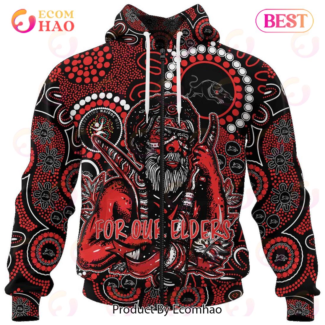 NRL Penrith Panthers Special NAIDOC Week Man Design 3D Hoodie