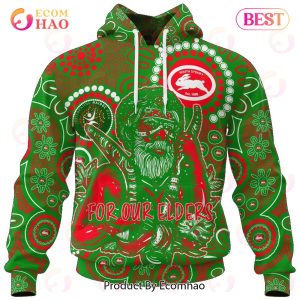 NRL South Sydney Rabbitohs Special NAIDOC Week Man Design 3D Hoodie