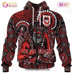 NRL St. George Illawarra Dragons Special NAIDOC Week Man Design 3D Hoodie