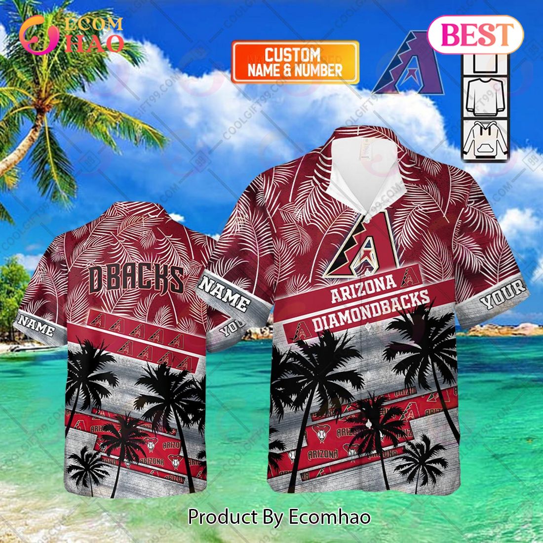 Arizona Diamondbacks MLB Custom Name Hawaiian Shirt Trending For Men Women