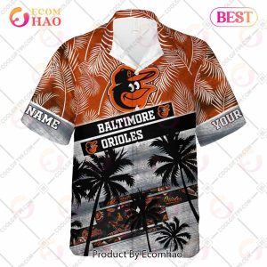 Personalized MLB Baltimore Orioles Palm Tree Hawaii Shirt