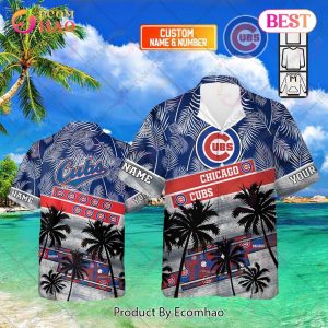 Personalized MLB Chicago Cubs Palm Tree Hawaii Shirt