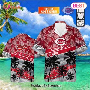 Personalized MLB Cincinnati Reds Palm Tree Hawaii Shirt