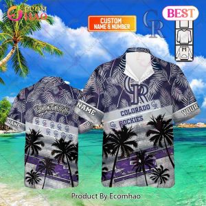 Personalized MLB Colorado Rockies Palm Tree Hawaii Shirt