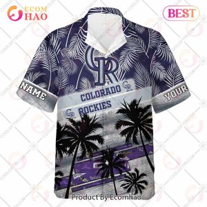 Personalized MLB Colorado Rockies Palm Tree Hawaii Shirt