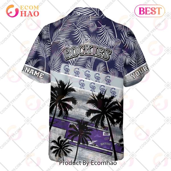Personalized MLB Colorado Rockies Palm Tree Hawaii Shirt