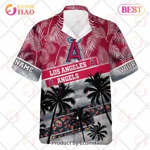 Personalized MLB Los Angeles Angels Palm Tree Hawaii Shirt