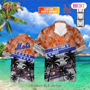 Personalized MLB New York Mets Palm Tree Hawaii Shirt