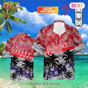 Personalized MLB Philadelphia Phillies Palm Tree Hawaii Shirt
