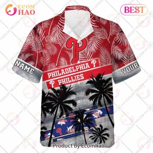 Personalized MLB Philadelphia Phillies Palm Tree Hawaii Shirt