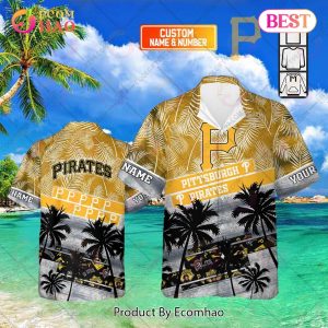 Personalized MLB Pittsburgh Pirates Palm Tree Hawaii Shirt