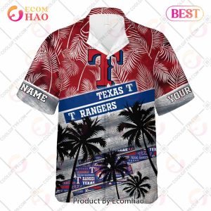 Personalized MLB Texas Rangers Palm Tree Hawaii Shirt