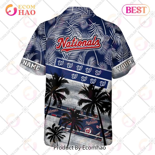Personalized MLB Washington Nationals Palm Tree Hawaii Shirt