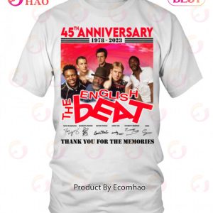 45th Anniversary 1978 – 2023 The Beat English Thank You For The Memories T-Shirt
