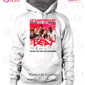 45th Anniversary 1978 – 2023 The Beat English Thank You For The Memories T-Shirt
