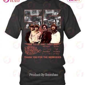 56 Years Of 1967 – 2023 Creedence Clearwater Revival Thank You For The Memories T-Shirt