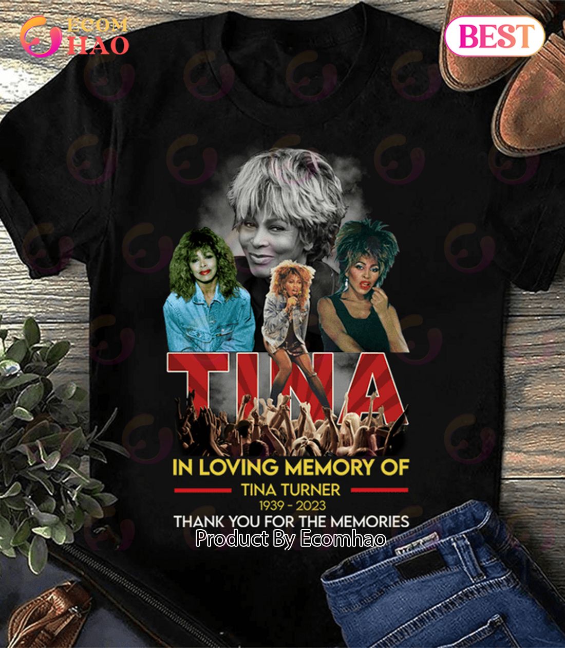 The Queen Of Rock ‘N’ Roll Tina Turner 1939 – 2023 Thank You For The Memories T-Shirt