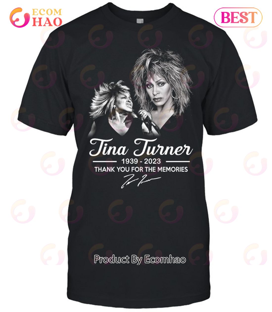 Tina Turner 1939 – 2023 Thank You For The Memories T-Shirt