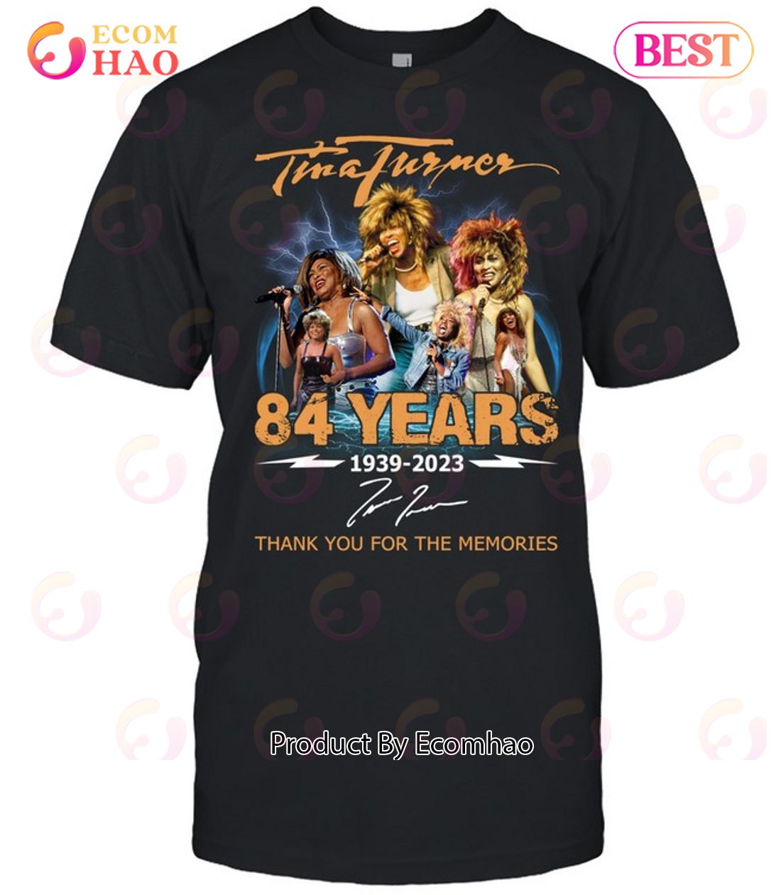 Tina Turner 84 Years 1939 – 2023 Thank You For The Memories T-Shirt