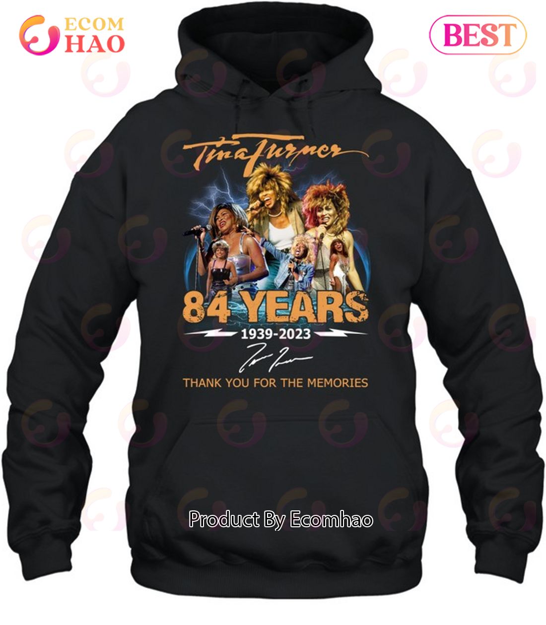 Tina Turner 84 Years 1939 – 2023 Thank You For The Memories T-Shirt