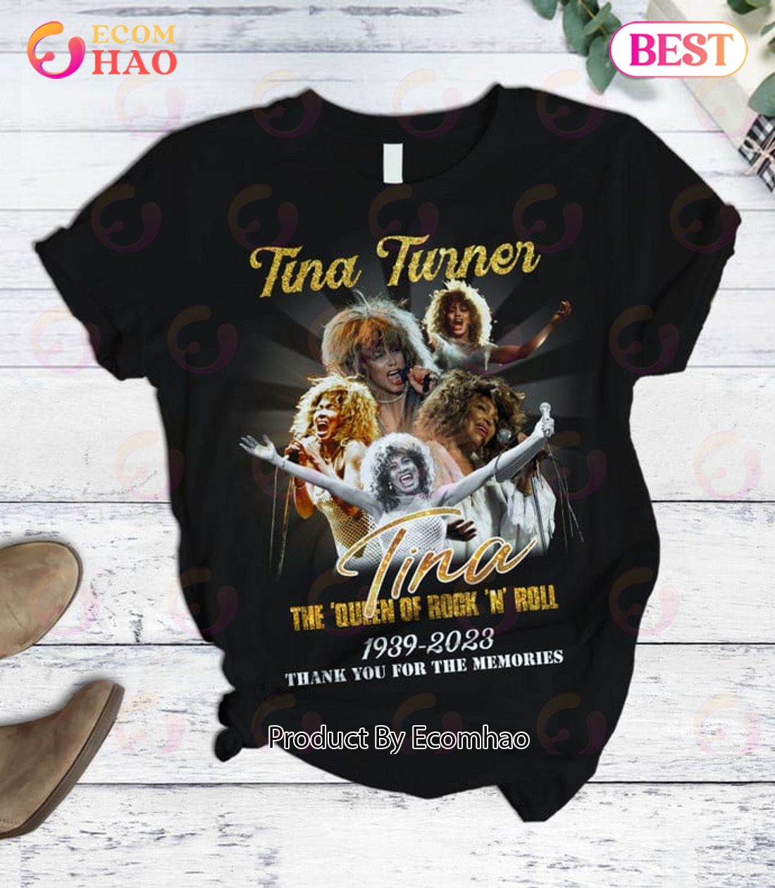 Tina Turner The Queen Of Rock ‘N’ Roll 1939 – 2023 Thank You For The Memories T-Shirt