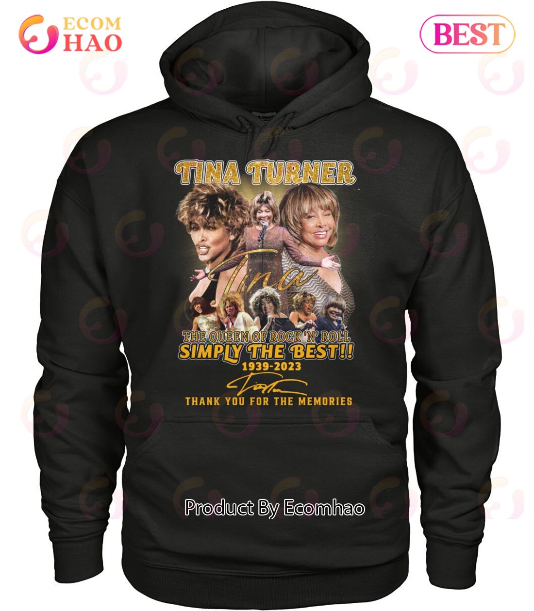 Tina Turner The Queen Of Rock ‘N’ Roll Simply The Best 1939 – 2023 Thank You For The Memories T-Shirt