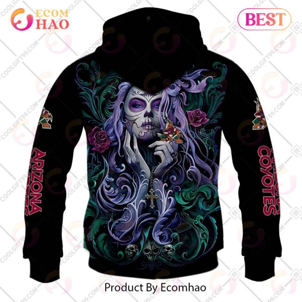 NHL Arizona Coyotes Tattoo Girl Artwork 2023 3D Hoodie