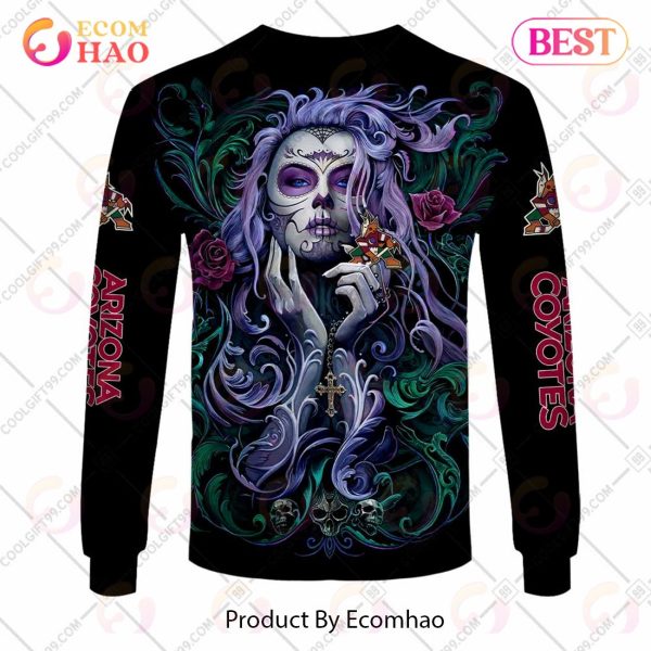NHL Arizona Coyotes Tattoo Girl Artwork 2023 3D Hoodie