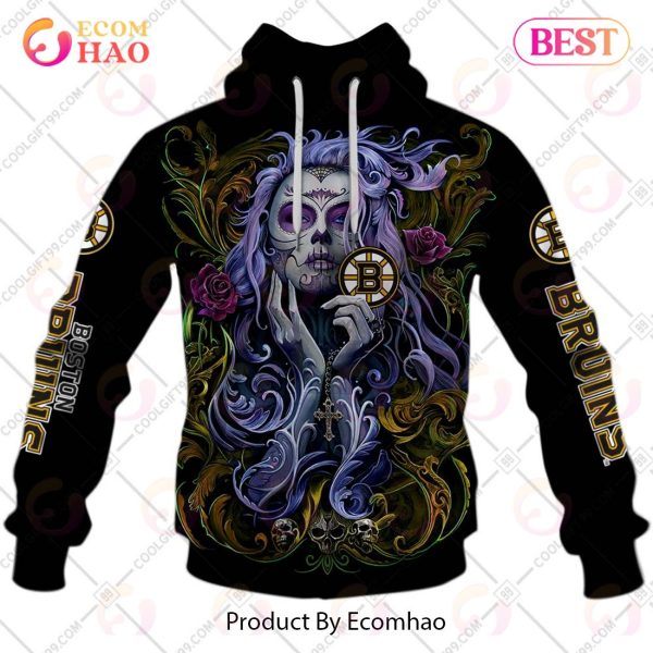 NHL Boston Bruins Tattoo Girl Artwork 2023 3D Hoodie