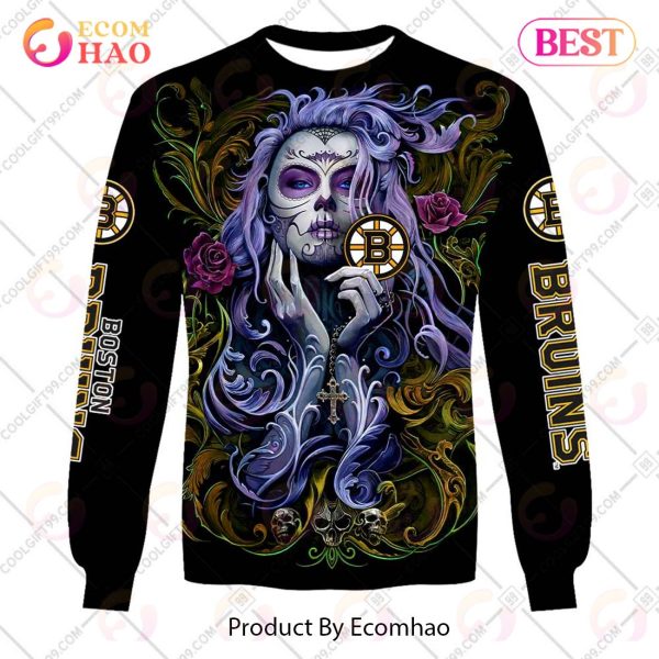 NHL Boston Bruins Tattoo Girl Artwork 2023 3D Hoodie