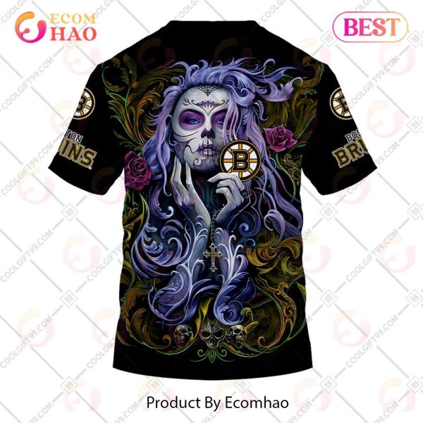 NHL Boston Bruins Tattoo Girl Artwork 2023 3D Hoodie