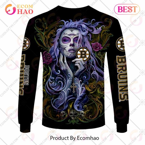 NHL Boston Bruins Tattoo Girl Artwork 2023 3D Hoodie
