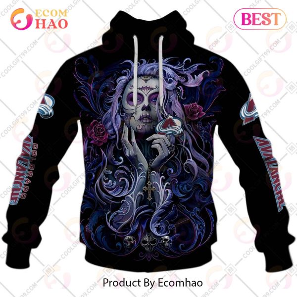 NHL Colorado Avalanche Tattoo Girl Artwork 2023 3D Hoodie