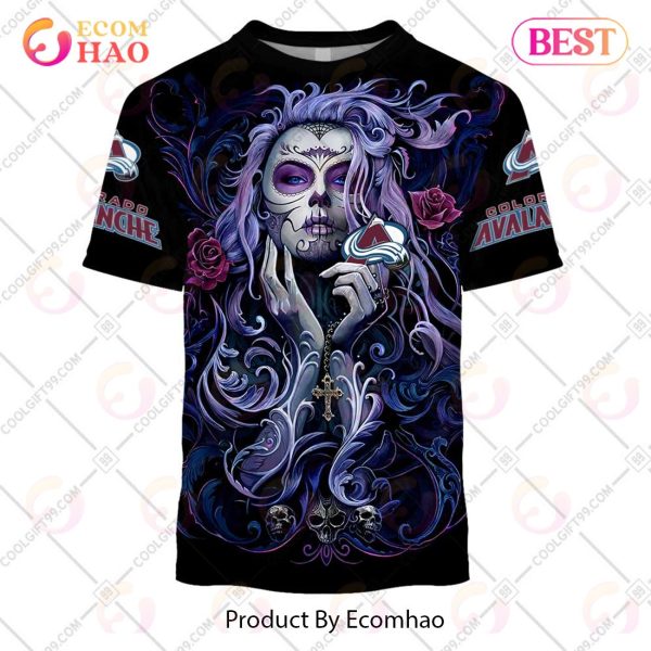 NHL Colorado Avalanche Tattoo Girl Artwork 2023 3D Hoodie