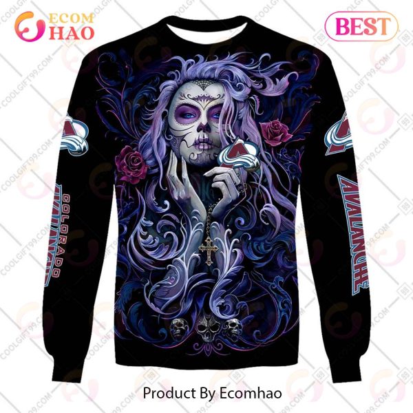 NHL Colorado Avalanche Tattoo Girl Artwork 2023 3D Hoodie