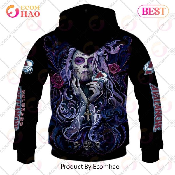 NHL Colorado Avalanche Tattoo Girl Artwork 2023 3D Hoodie