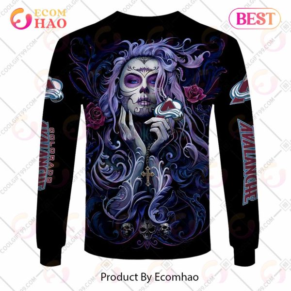 NHL Colorado Avalanche Tattoo Girl Artwork 2023 3D Hoodie