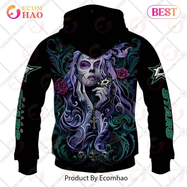 NHL Dallas Stars Tattoo Girl Artwork 2023 3D Hoodie