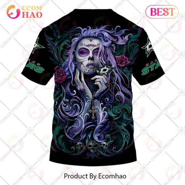 NHL Dallas Stars Tattoo Girl Artwork 2023 3D Hoodie