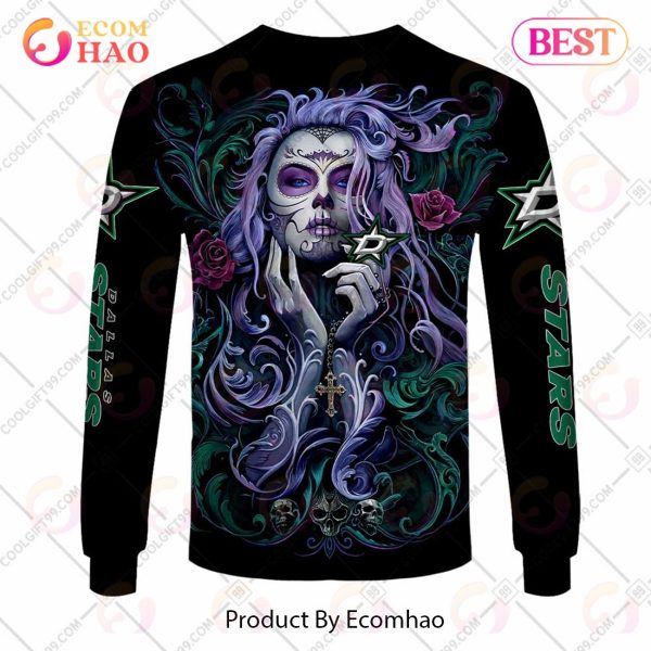 NHL Dallas Stars Tattoo Girl Artwork 2023 3D Hoodie