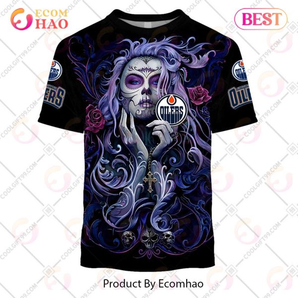 NHL Edmonton Oilers Tattoo Girl Artwork 2023 3D Hoodie