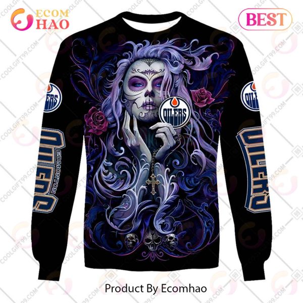 NHL Edmonton Oilers Tattoo Girl Artwork 2023 3D Hoodie