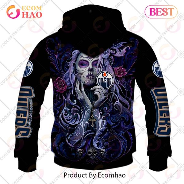 NHL Edmonton Oilers Tattoo Girl Artwork 2023 3D Hoodie