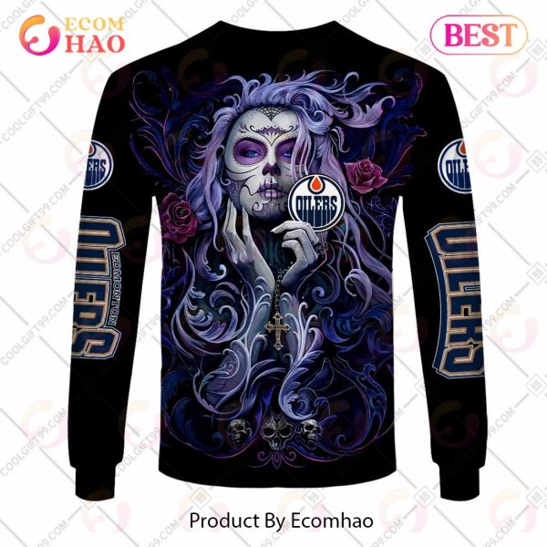 NHL Edmonton Oilers Tattoo Girl Artwork 2023 3D Hoodie
