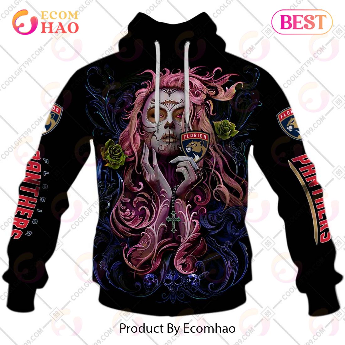 NHL Florida Panthers Tattoo Girl Artwork 2023 3D Hoodie