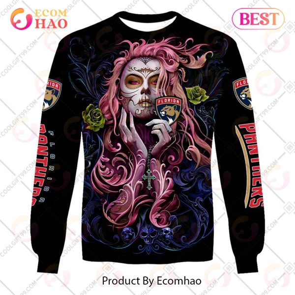 NHL Florida Panthers Tattoo Girl Artwork 2023 3D Hoodie